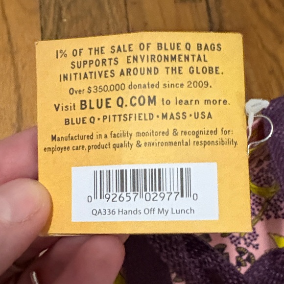 NWT Blue Q Recycled Plastic Pink Lunch Tote Bag with Deer Design - Picture 6 of 7